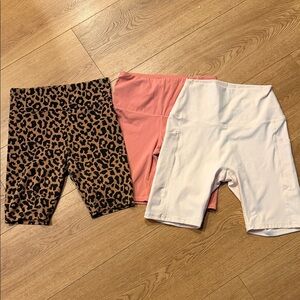 Wild Fable and more ladies Shorts bundle- Leopard, Pink, Cream   Medium